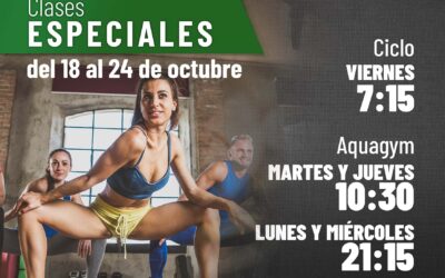 Clases especiales del 18 al 24 de octubre